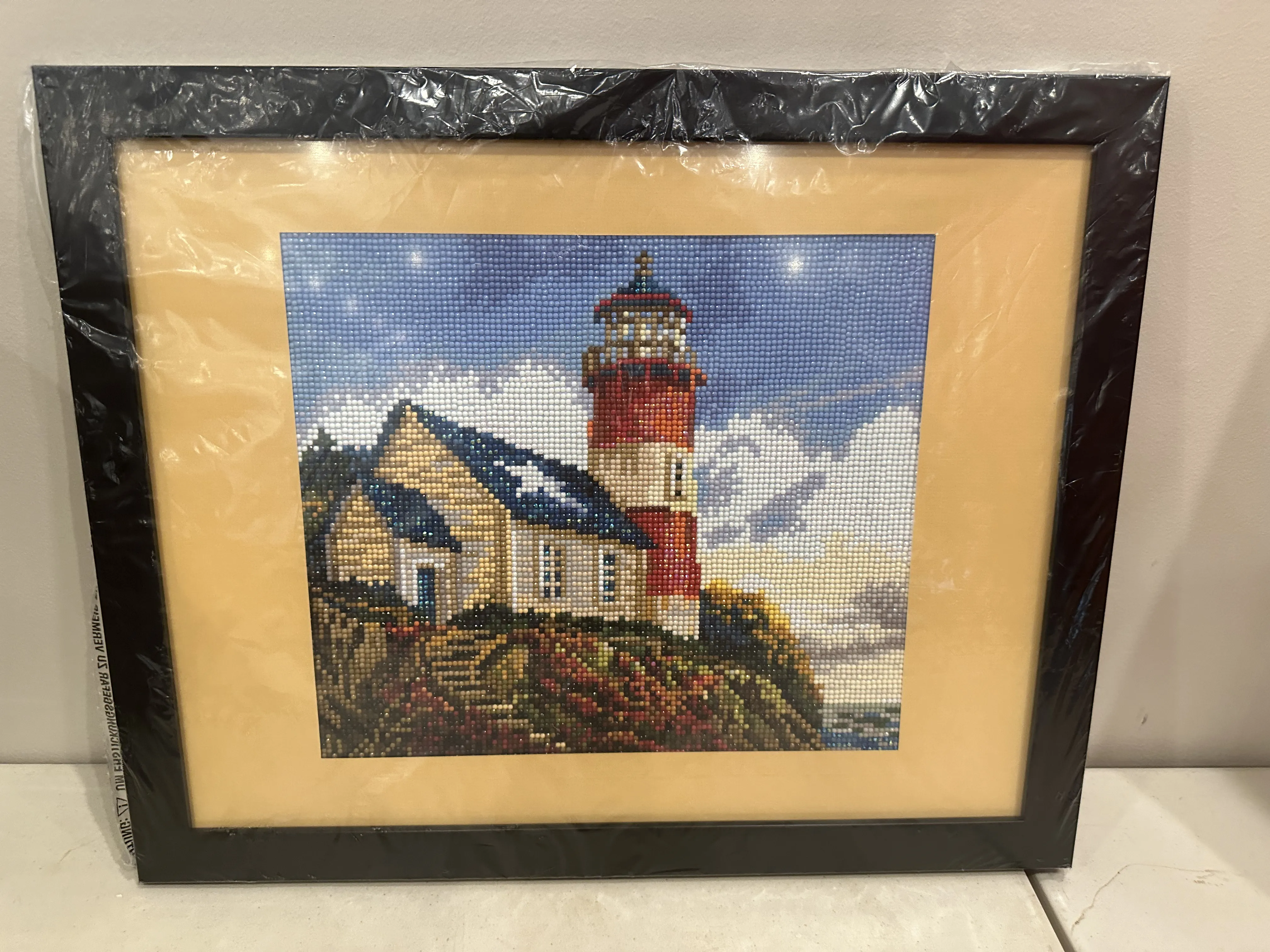 Needlepoint Lighthouse Picture